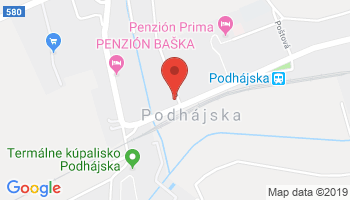 Google map: Podhájska 1493